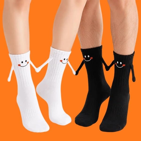Magnetic Couple Socks That Hold Hands So You Don't Have To